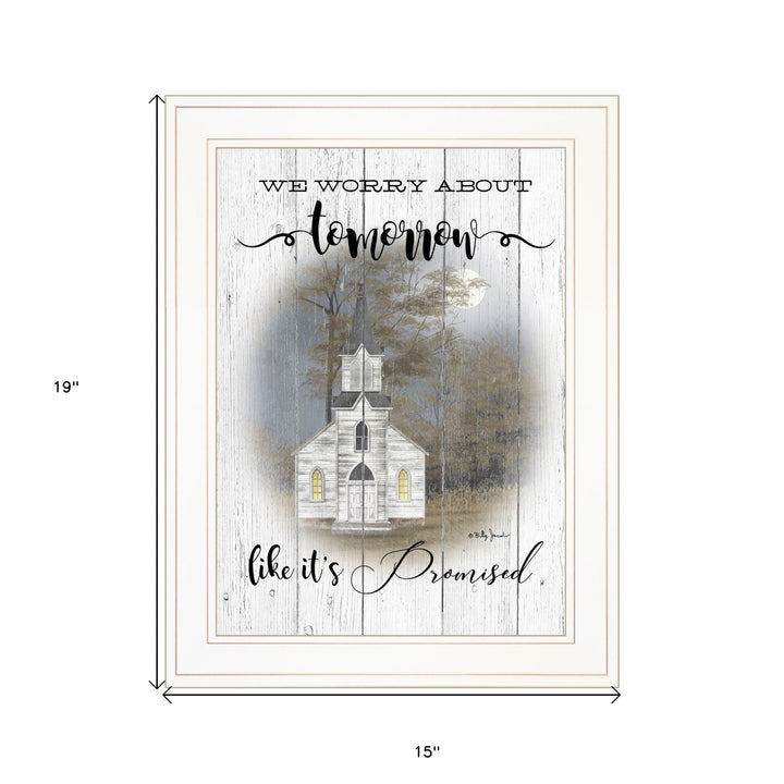 Tomorrow 1 White Framed Print Wall Art