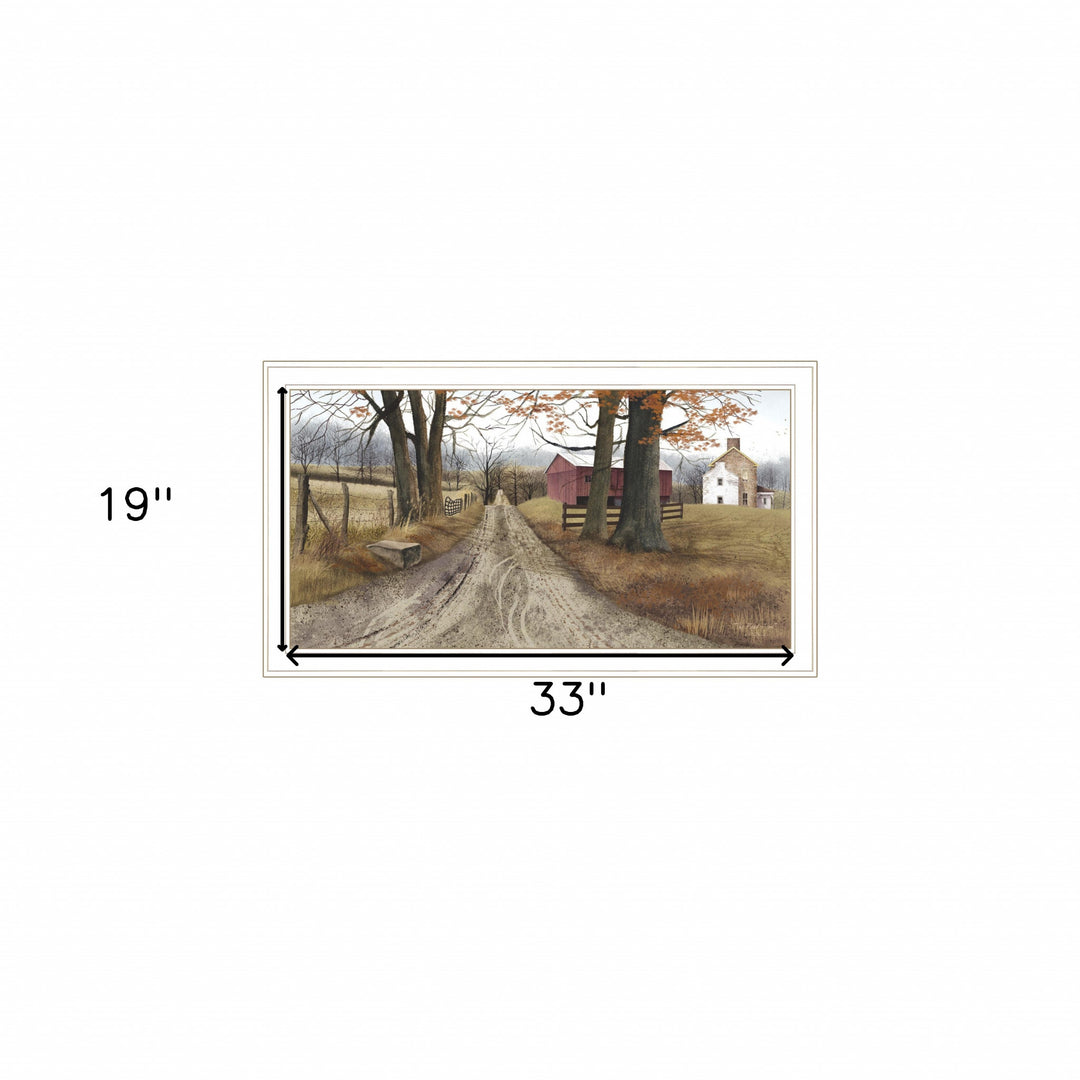 The Road Home 8 White Framed Print Wall Art