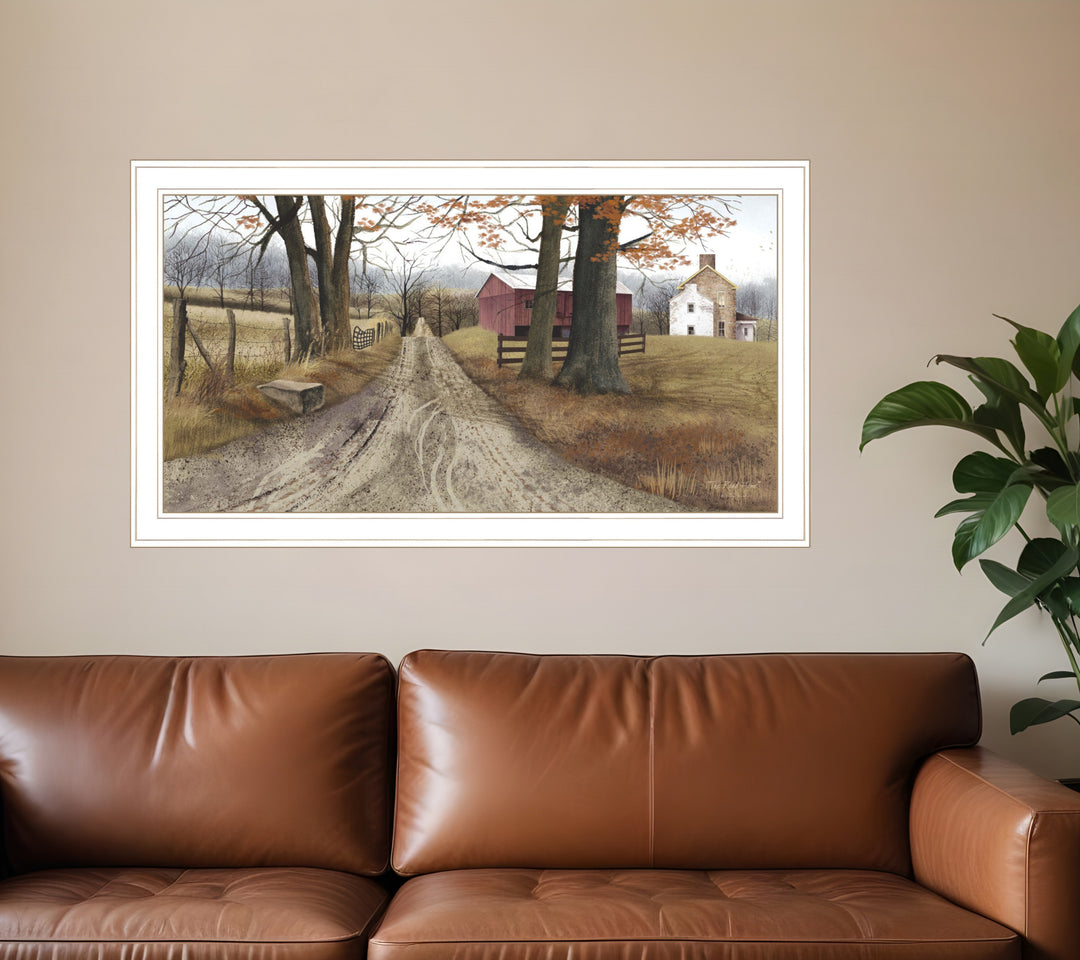 The Road Home 8 White Framed Print Wall Art