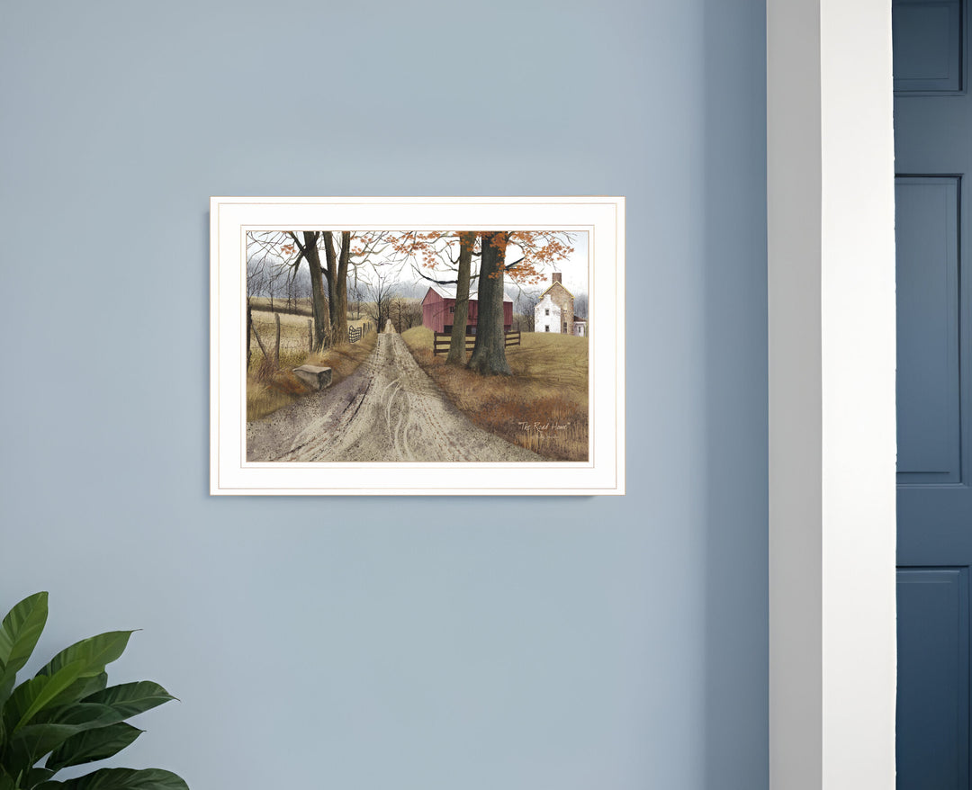 The Road Home 1 White Framed Print Wall Art