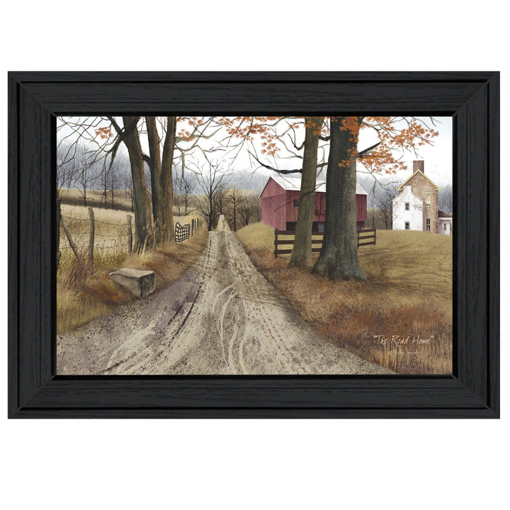 The Road Home 2 Black Framed Print Wall Art