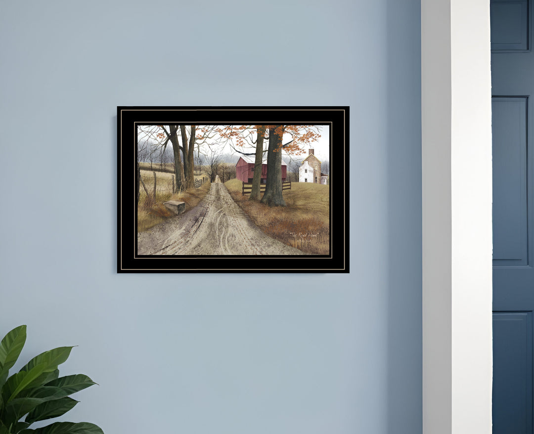 The Road Home 3 Black Framed Print Wall Art