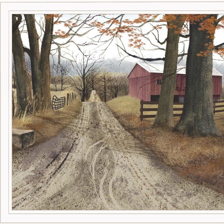 The Road Home 14 White Framed Print Wall Art