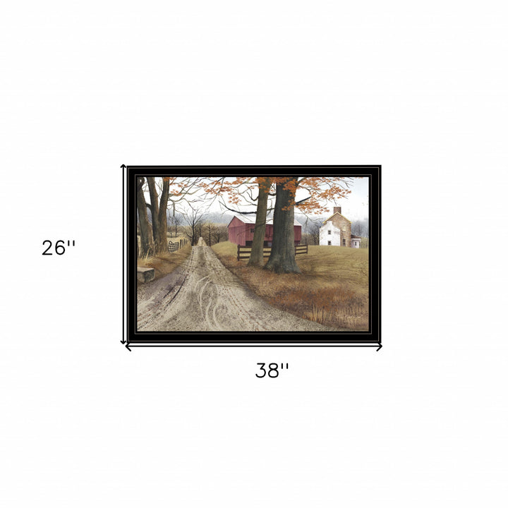 The Road Home 15 Black Framed Print Wall Art