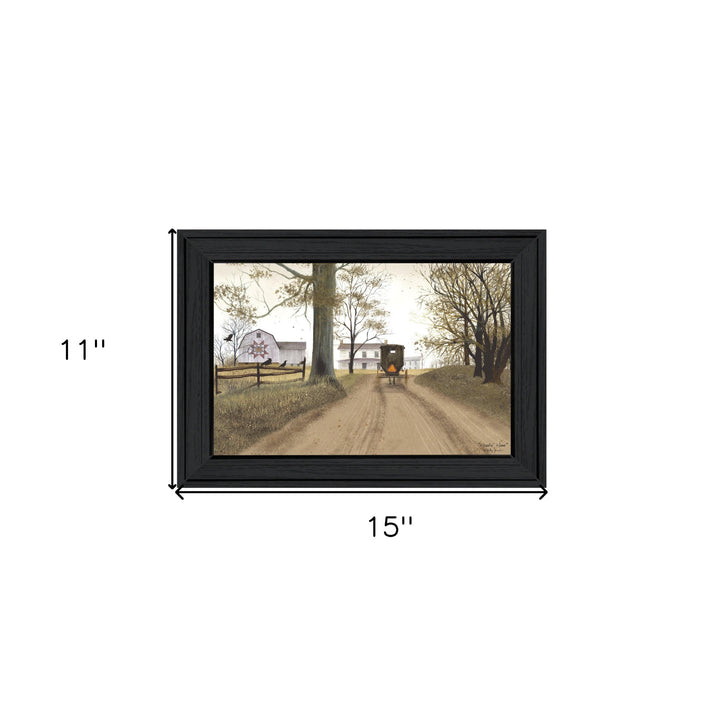 Headin Home 2 Black Framed Print Wall Art