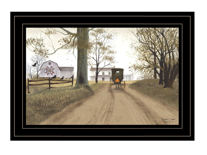 Headin Home 3 Black Framed Print Wall Art