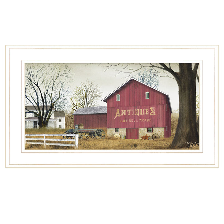 Antique Barn 5 White Framed Print Wall Art