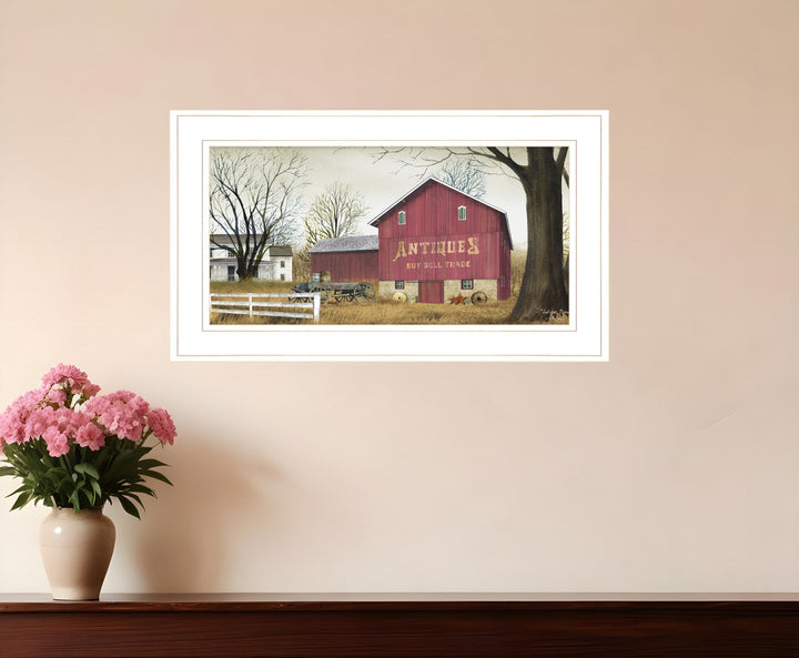 Antique Barn 5 White Framed Print Wall Art