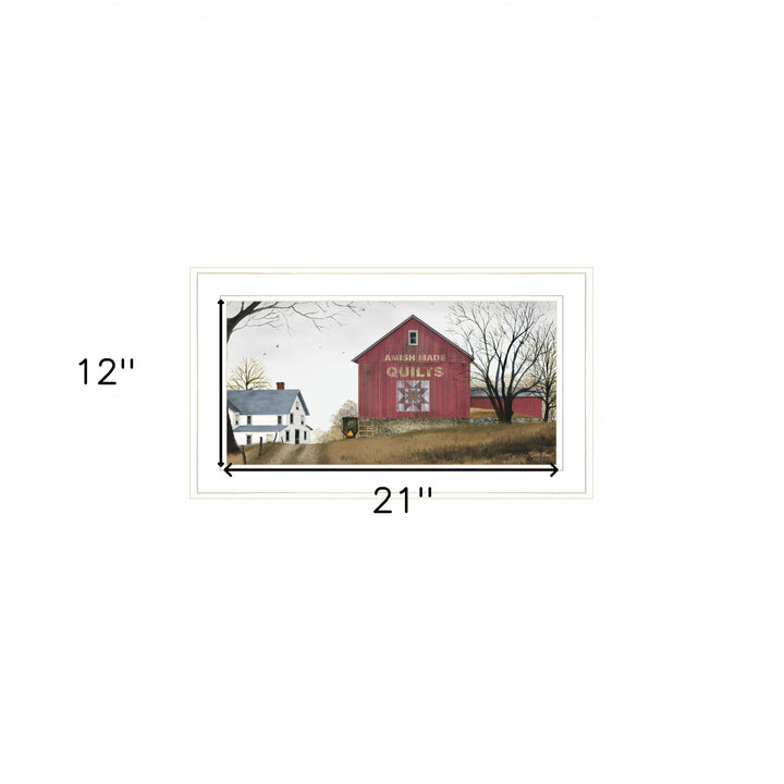 The Quilt Barn 2 White Framed Print Wall Art