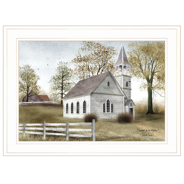 Sunday Go To Meetin 2 White Framed Print Wall Art