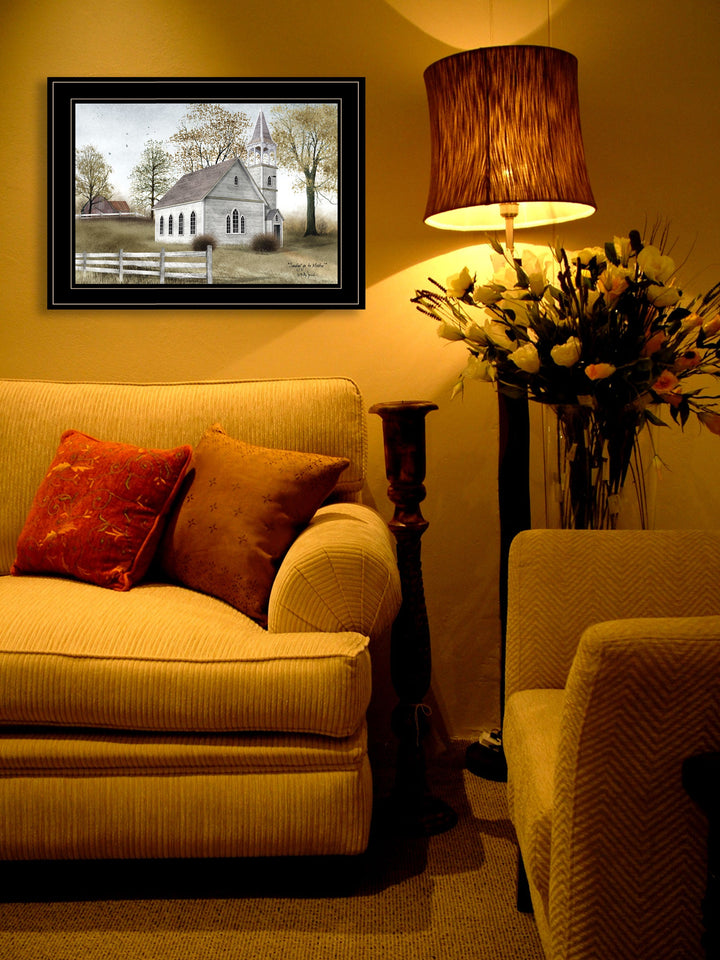 Sunday Go To Meetin 3 Black Framed Print Wall Art