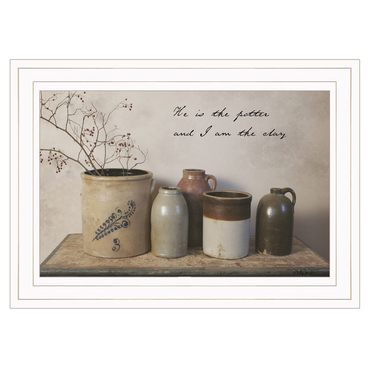 He is the Potter 1 White Framed Print Wall Art