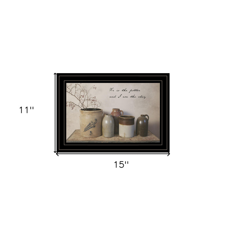 He is the Potter 3 Black Framed Print Wall Art