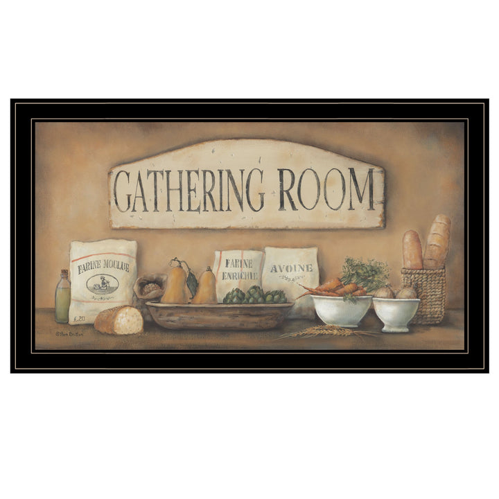 Gathering Room 2 Black Framed Print Kitchen Wall Art