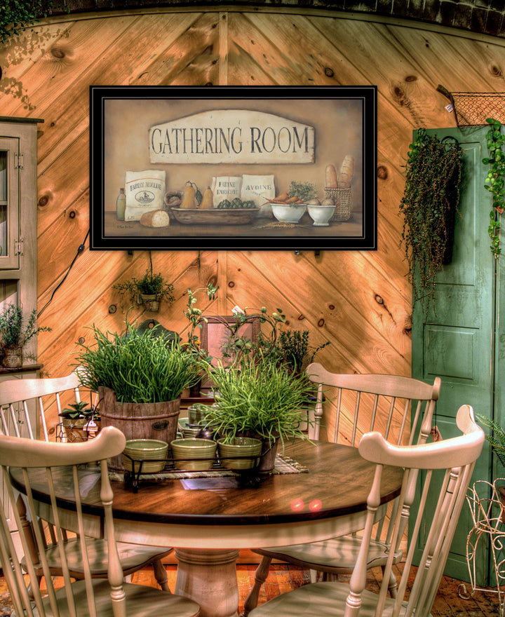 Gathering Room 2 Black Framed Print Kitchen Wall Art