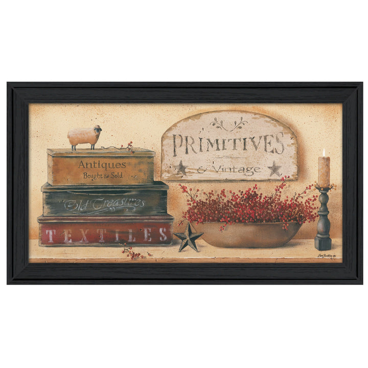 Primitives and Vintage 1 Black Framed Print Wall Art