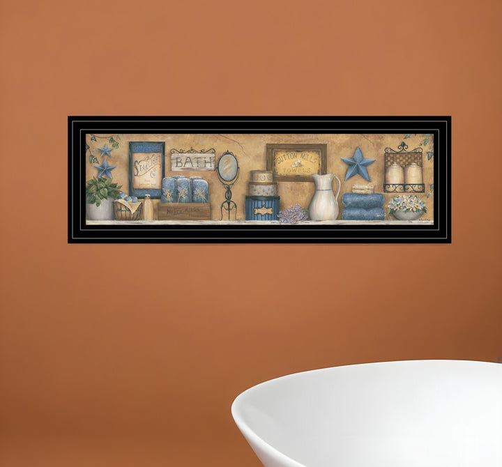 Starlight Bath 3 Black Framed Print Bathroom Wall Art