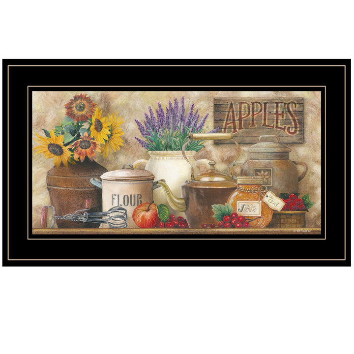 Antique Kitchen 5 Black Framed Print Kitchen Wall Art