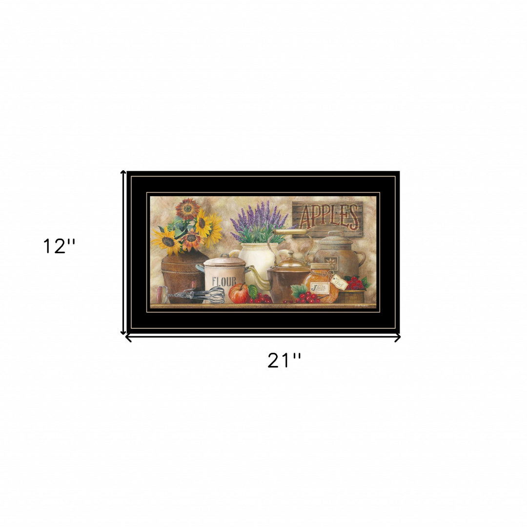 Antique Kitchen 5 Black Framed Print Kitchen Wall Art