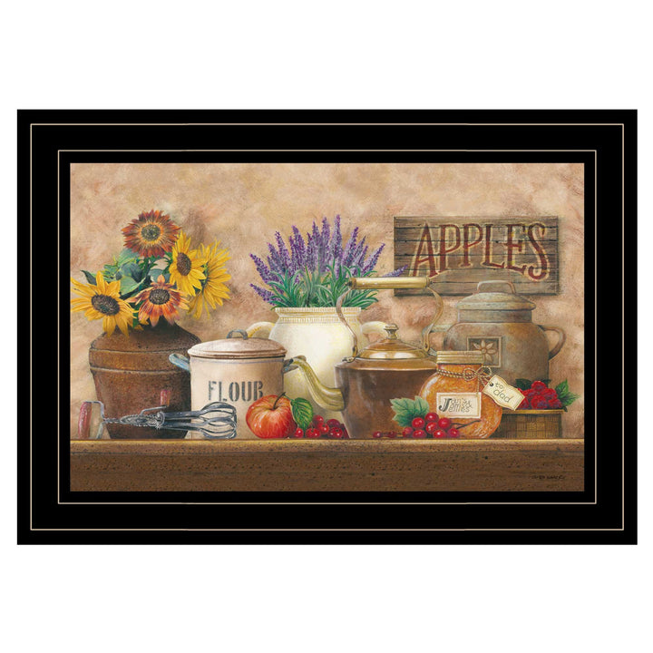 Antique Kitchen 2 Black Framed Print Kitchen Wall Art