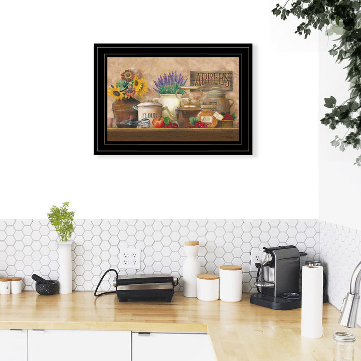 Antique Kitchen 2 Black Framed Print Kitchen Wall Art