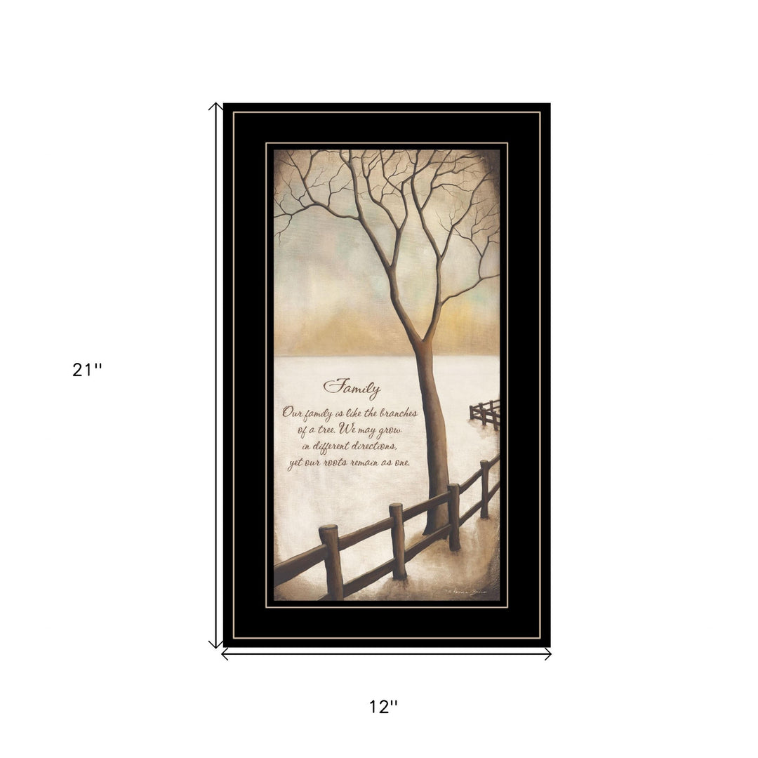 Family 8 Black Framed Print Wall Art