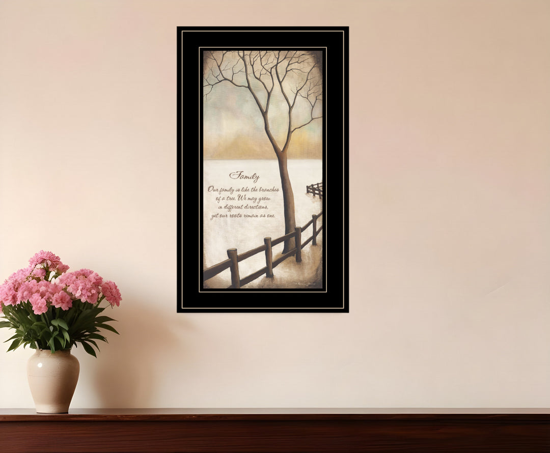 Family 8 Black Framed Print Wall Art