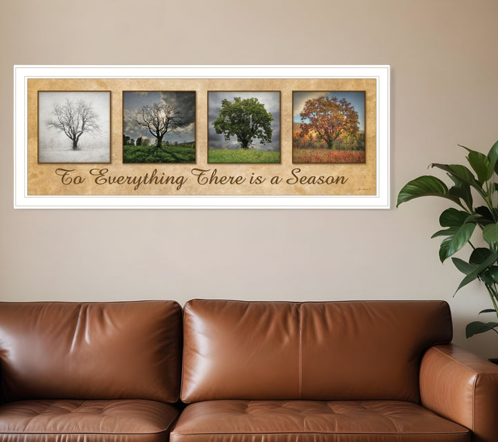 There is a Season 1 White Framed Print Wall Art