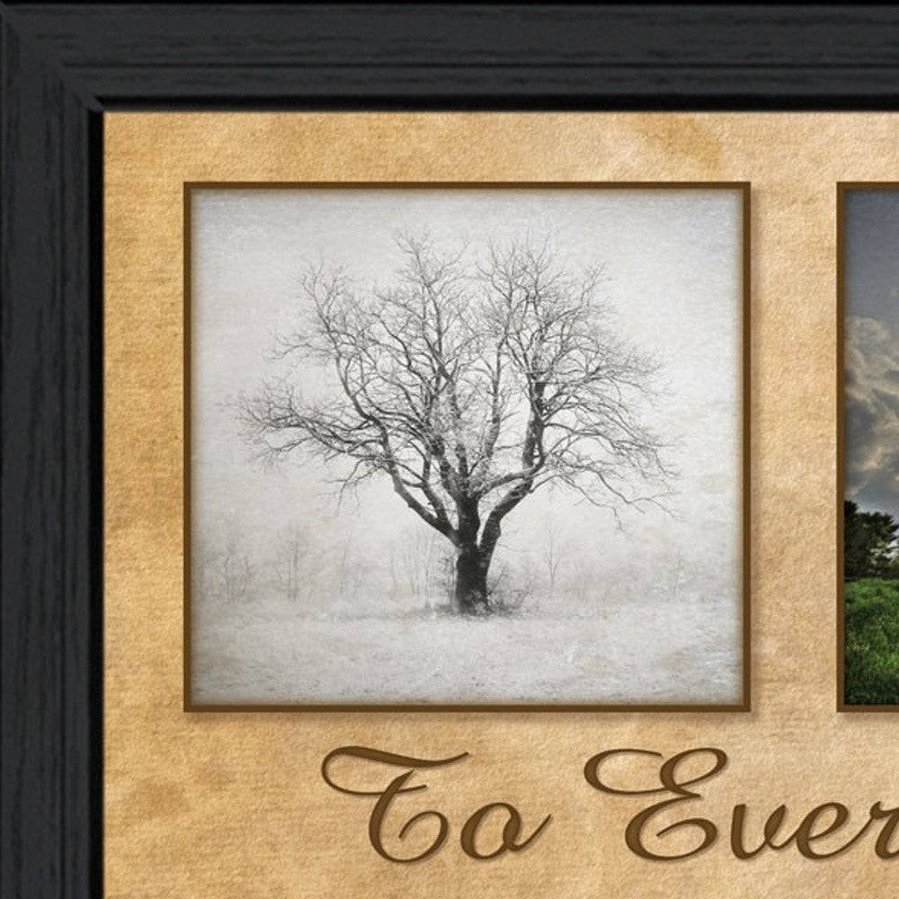 There is a Season Big Trees Black Framed Print Wall Art