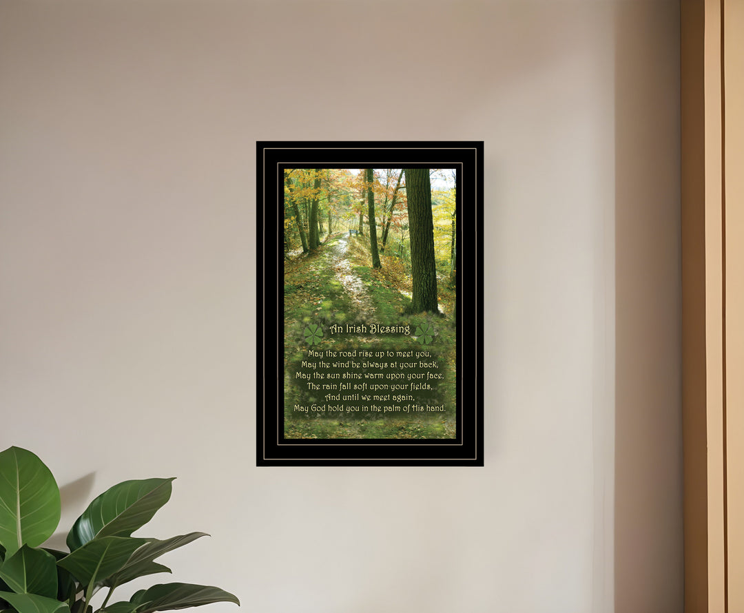 Irish Blessing 2 Black Framed Print Wall Art