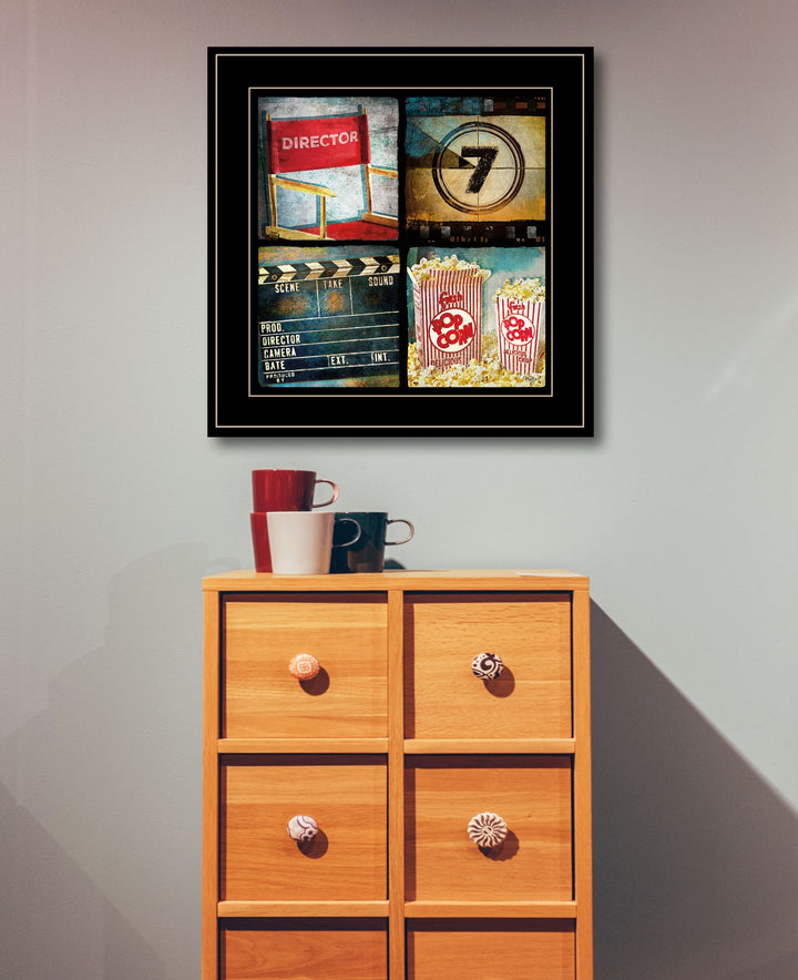 At The Movies 5 Black Framed Print Wall Art