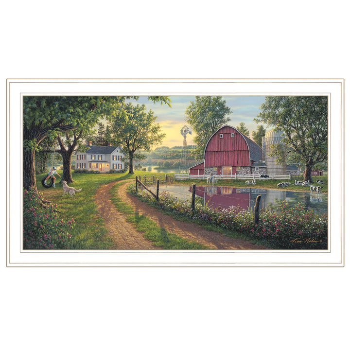 The Road Home 10 White Framed Print Wall Art