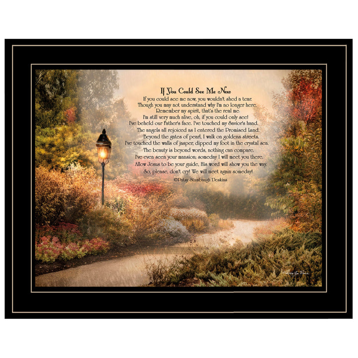 If You Could See Me Now 5 Black Framed Print Wall Art