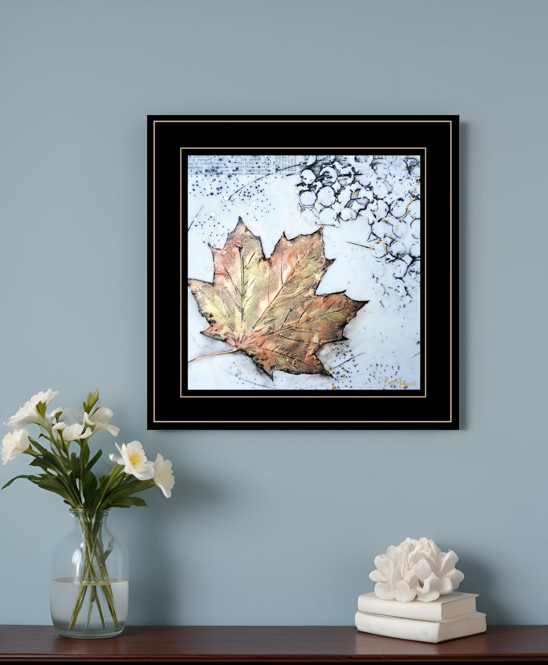 Channeling Fall 1 Black Framed Print Wall Art