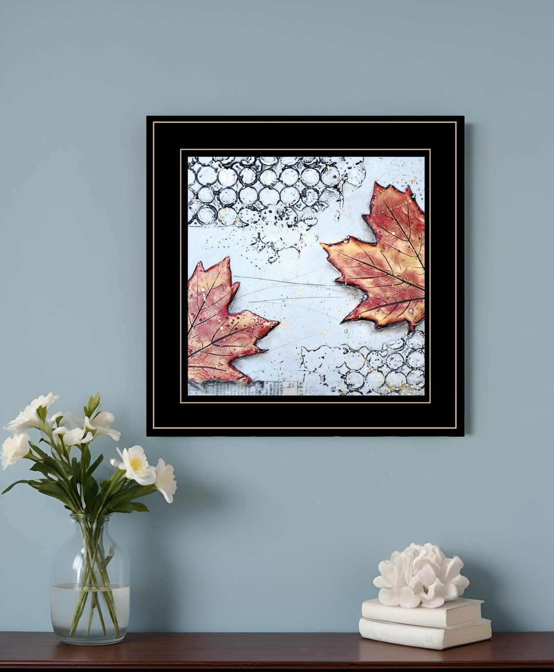 Channeling Fall 3 Black Framed Print Wall Art