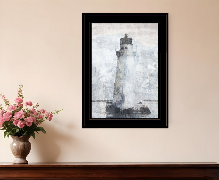 Lighthouse 2 Black Framed Print Wall Art