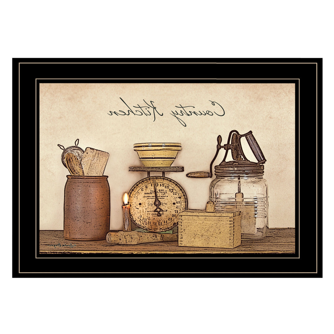 Country Kitchen 10 Black Framed Print Kitchen Wall Art