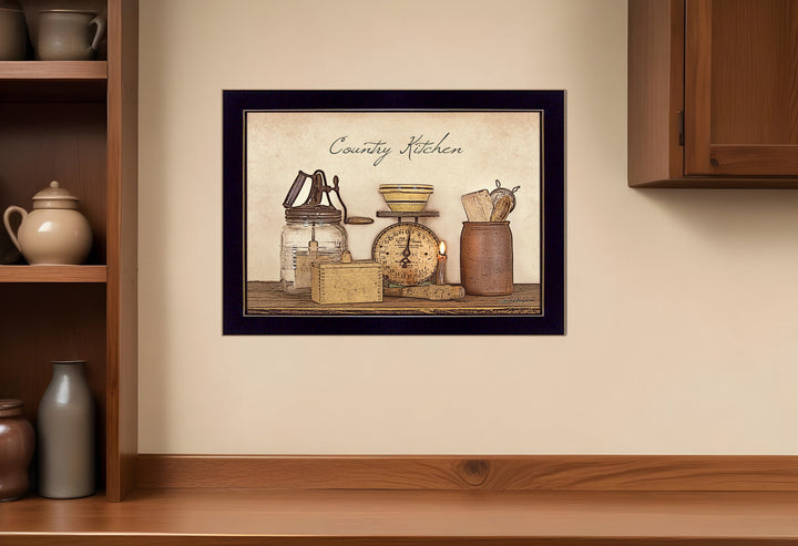 Country Kitchen Black Framed Print Kitchen Wall Art