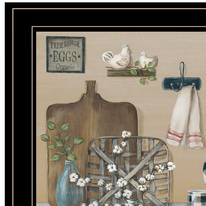 Farmhouse Kitchen Black Framed Print Kitchen Wall Art