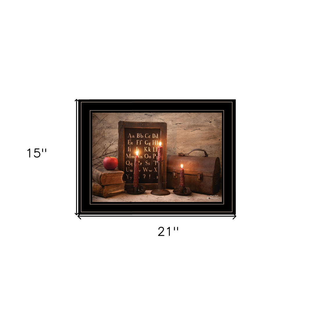 School Nights 3 Black Framed Print Wall Art