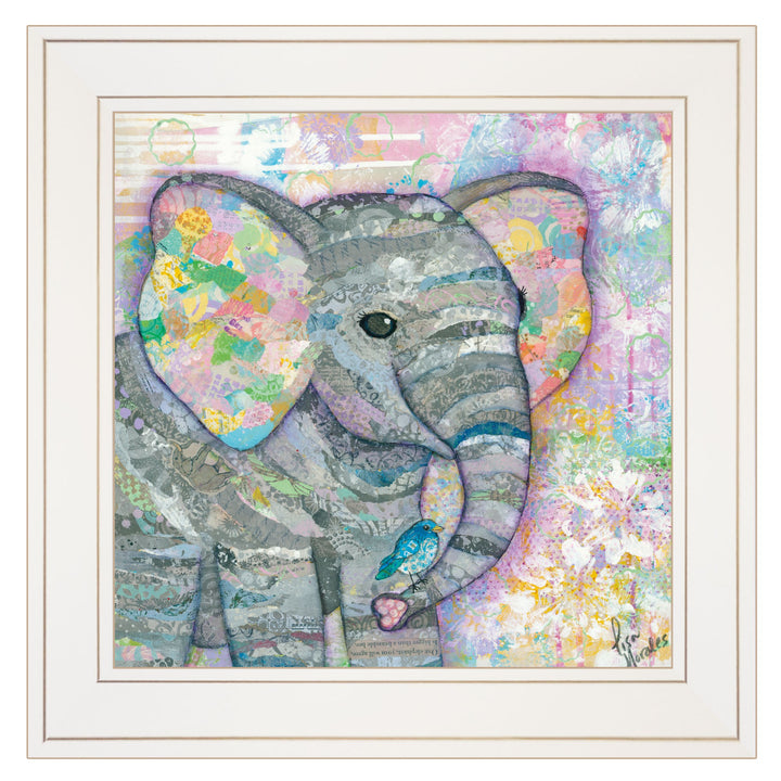 Elephant I 2 White Framed Print Wall Art