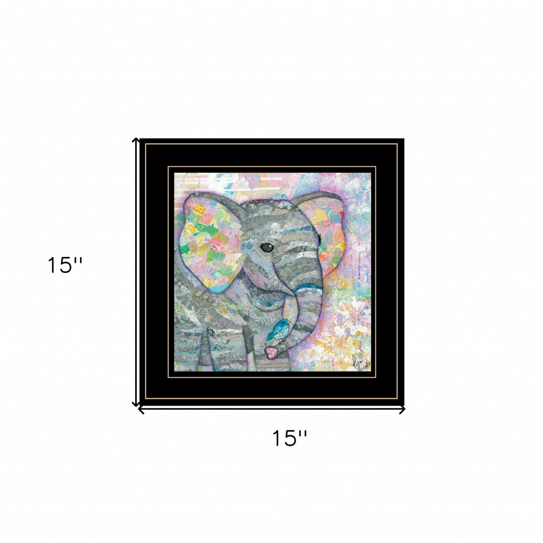 Elephant I 3 Black Framed Print Wall Art