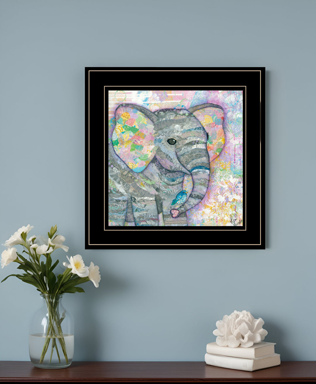 Elephant I 3 Black Framed Print Wall Art