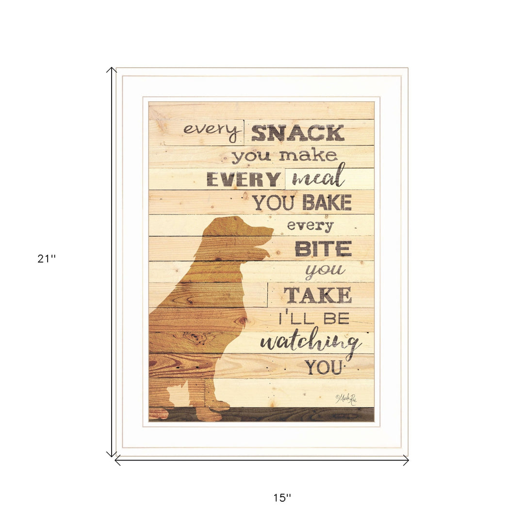 Every Snack You Make 1 White Framed Print Wall Art