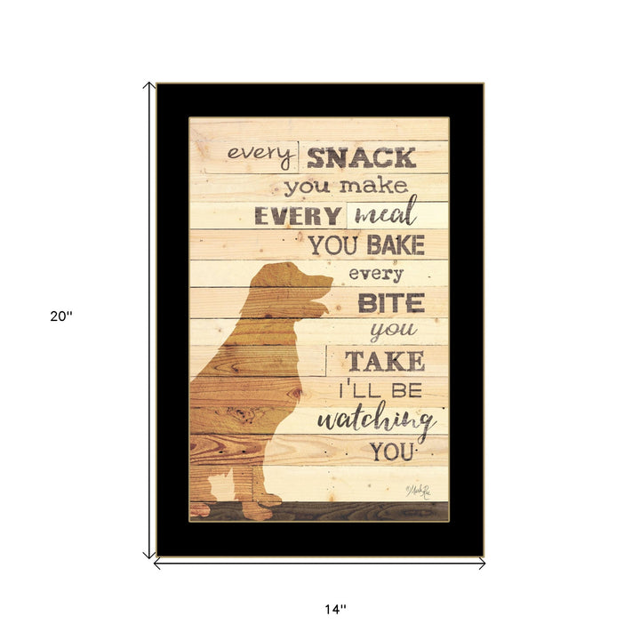 Every Snack You Make 3 Black Framed Print Wall Art