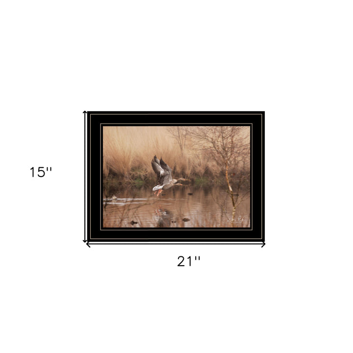 Fly Away 5 Black Framed Print Wall Art