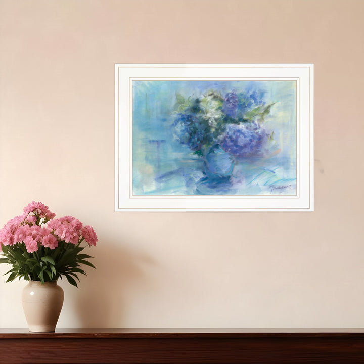 Bouquet 2 White Framed Print Wall Art