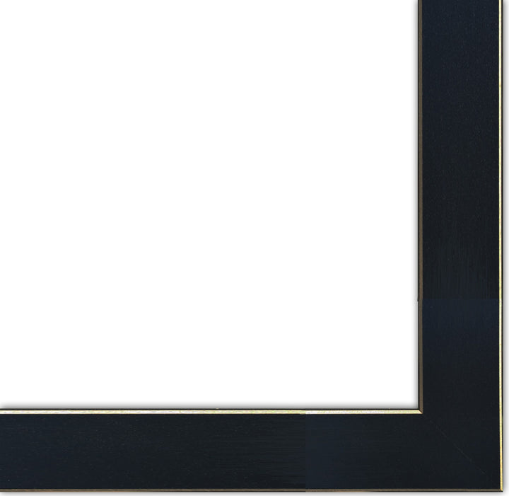 Set Of Three Wash Black Framed Bathroom Wall Art With Mirror