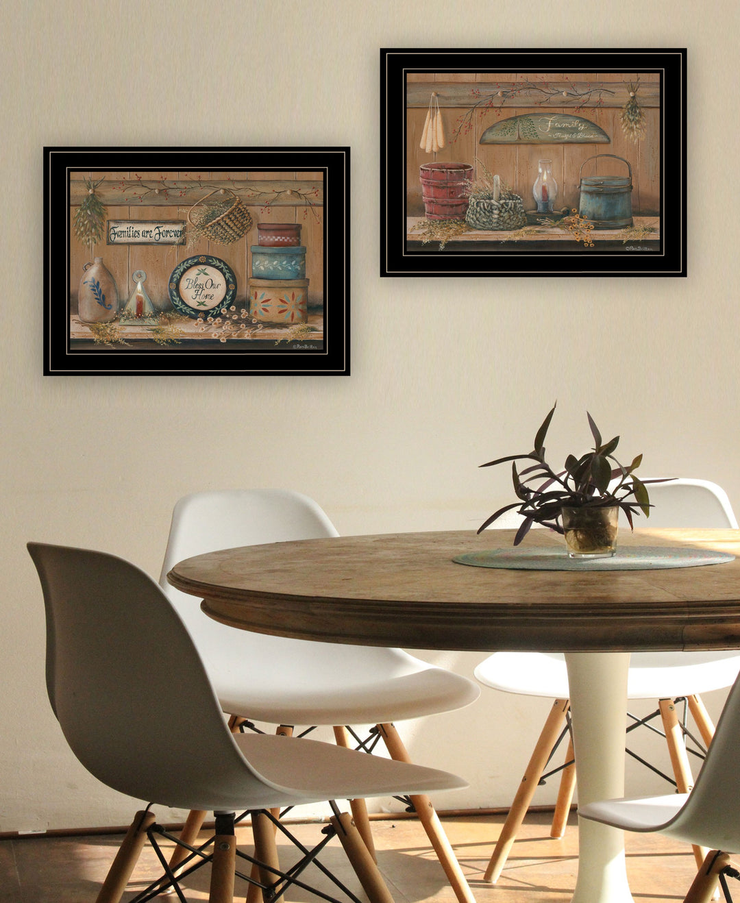 Set Of Two Shelf Treasures 2 Black Framed Print Wall Art