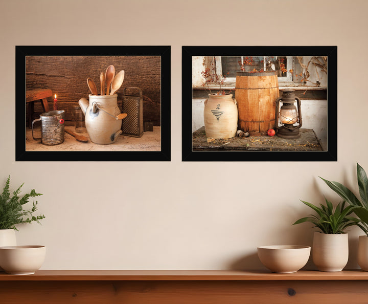 Set Of Two The Nail Keg 6 Black Framed Print Wall Art